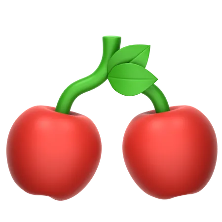 Cereza  3D Icon