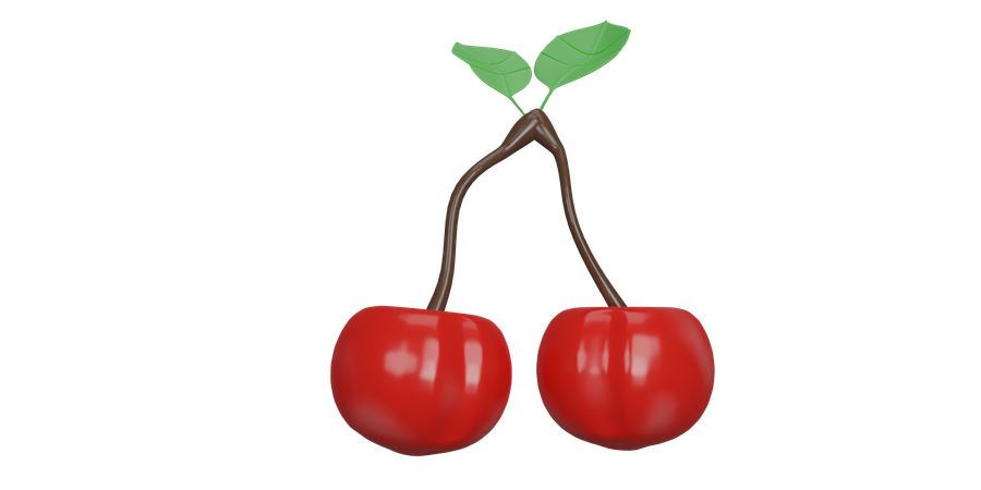 Cerezas  3D Icon