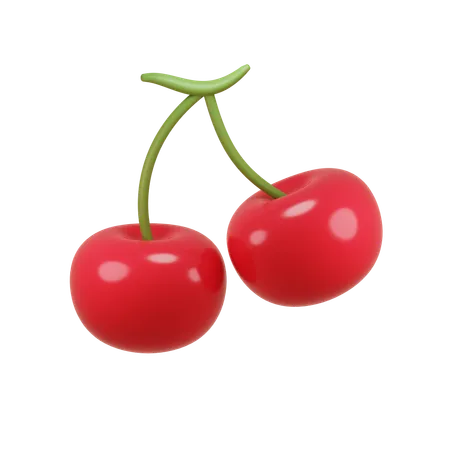 Cerezas  3D Icon