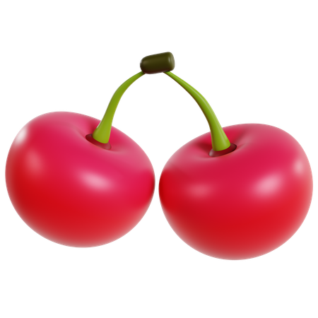 Cerezas  3D Icon