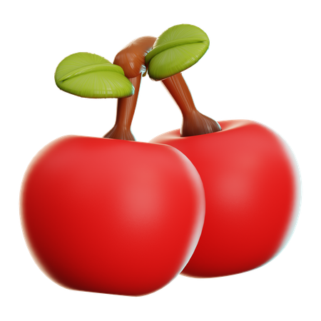 Cerezas  3D Icon