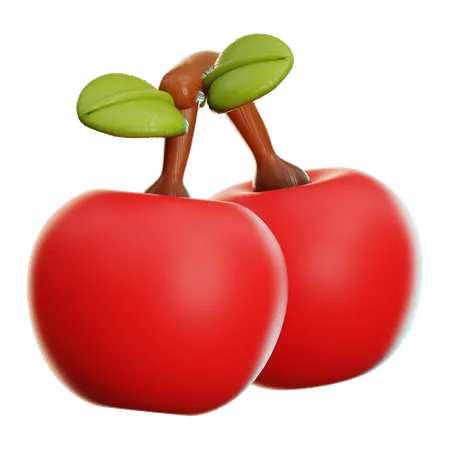 Cerezas  3D Icon