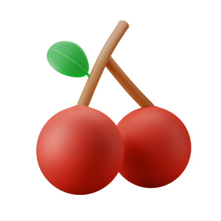 Cerezas  3D Icon