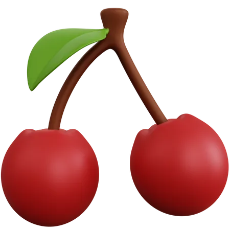 Cerezas  3D Icon