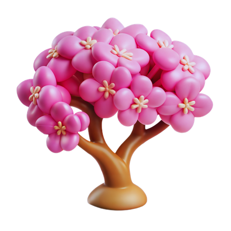 Arbol de flor de cereza  3D Icon