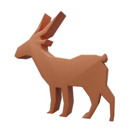 Cerf  3D Icon