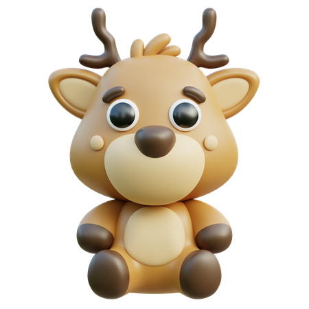 Cerf  3D Icon