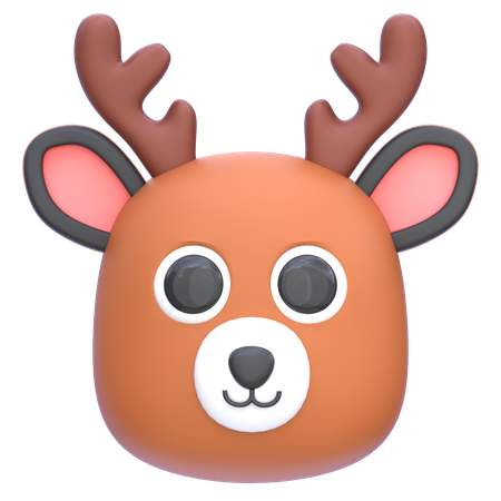 Cerf  3D Icon