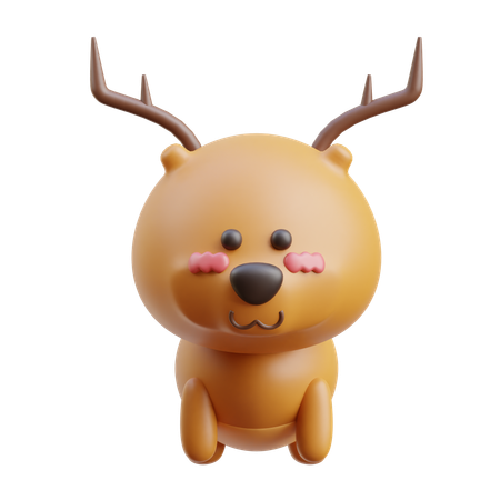 Cerf  3D Icon