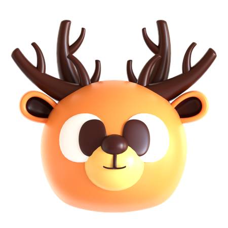 Cerf  3D Icon