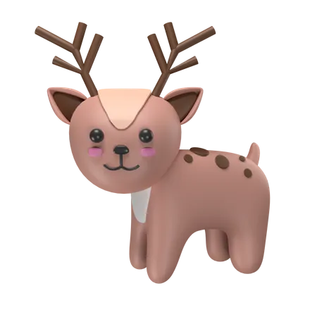 Cerf  3D Icon