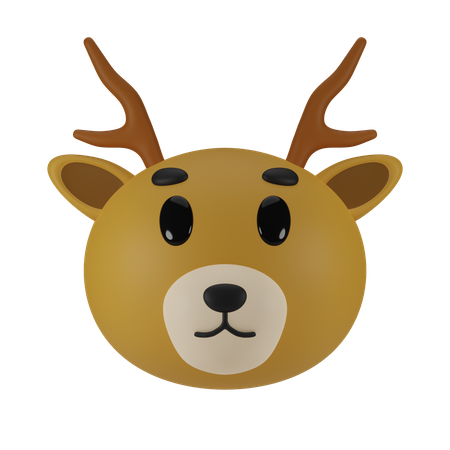 Cerf  3D Icon