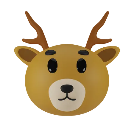 Cerf  3D Icon