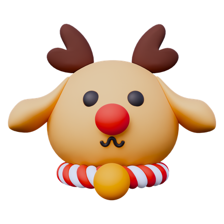 Cerf de Noël  3D Icon