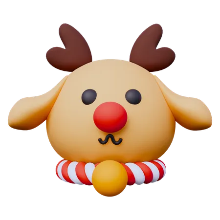 Cerf de Noël  3D Icon