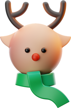 Cerf de Noël  3D Icon