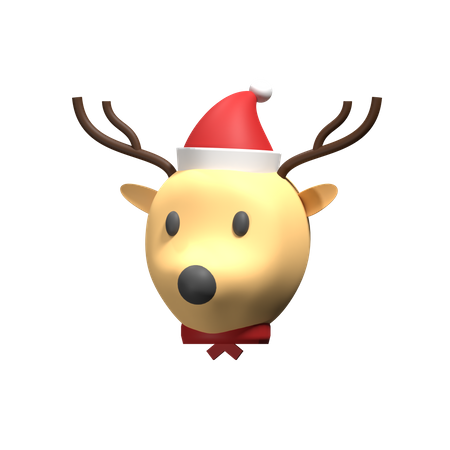 Cerf de Noël  3D Icon