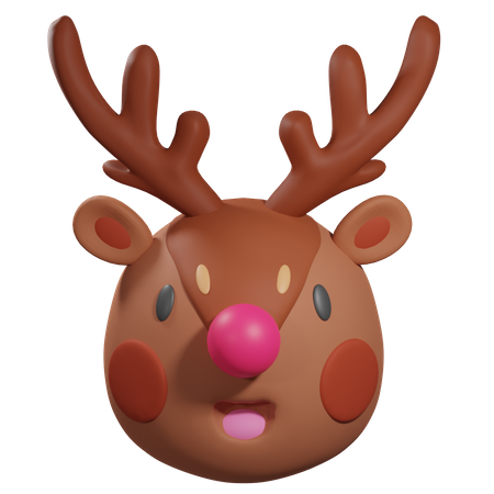 Cerf de Noël  3D Icon