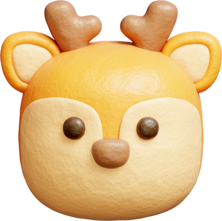 Cerf mignon  3D Icon