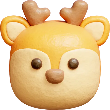 Cerf mignon  3D Icon