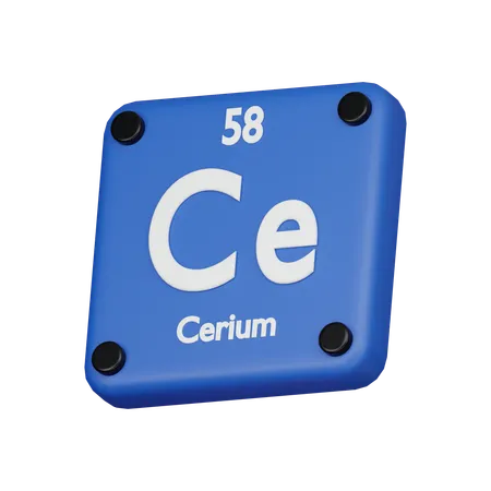 Cerium Element 3 D Icon 3D Icon