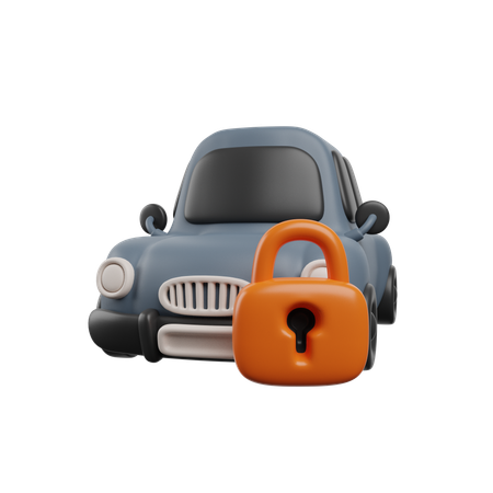 Cerradura del coche  3D Icon