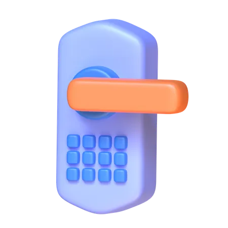 Cerradura de la puerta  3D Icon