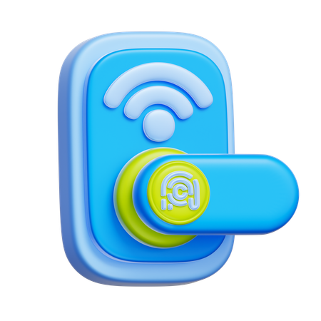 Cerradura de puerta inteligente  3D Icon