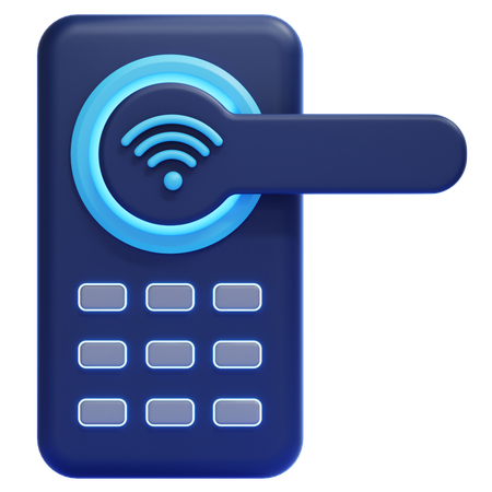 Cerradura de puerta inteligente  3D Icon