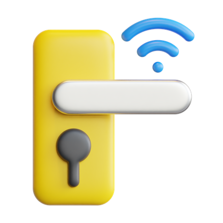 Cerradura de puerta inteligente  3D Icon