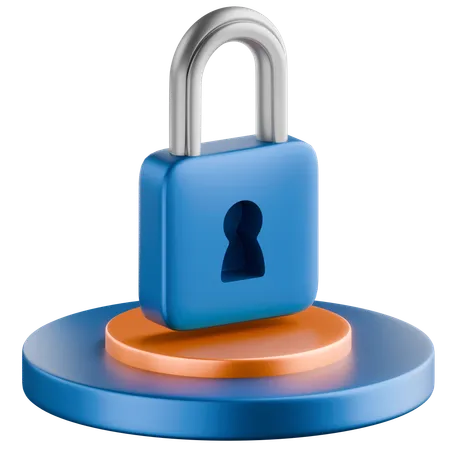 Cerradura de seguridad  3D Icon