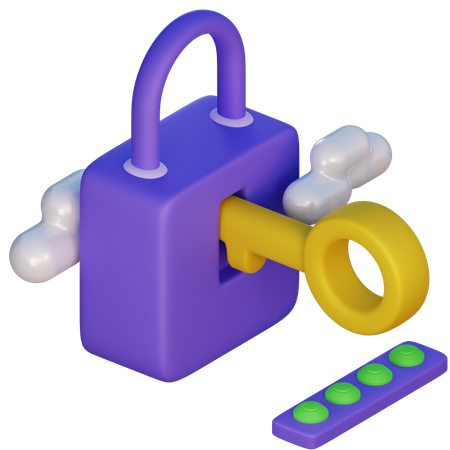 Candado de seguridad  3D Icon
