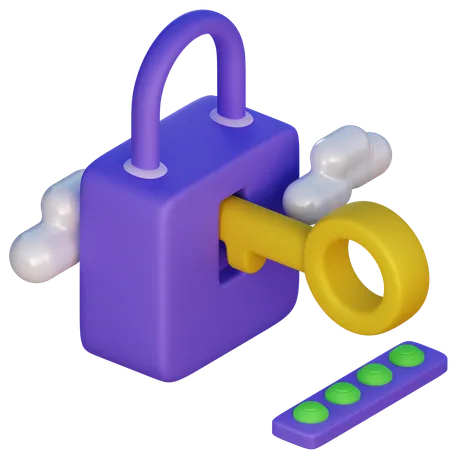Candado de seguridad  3D Icon