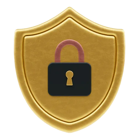 Cerradura de seguridad  3D Icon