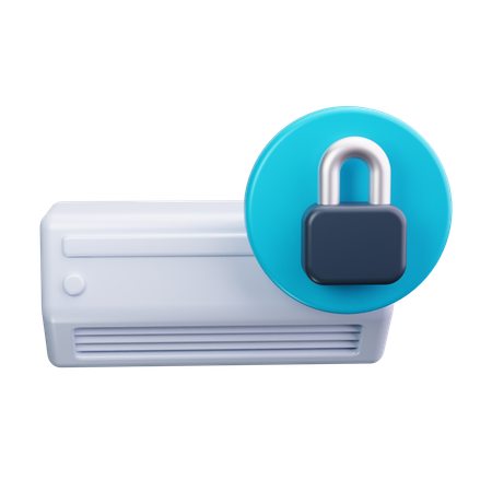 Cerradura del aire acondicionado  3D Icon