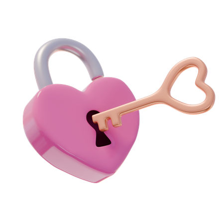 Bloqueo del corazon  3D Icon