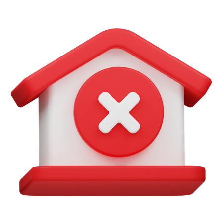 Cerrar casa  3D Icon