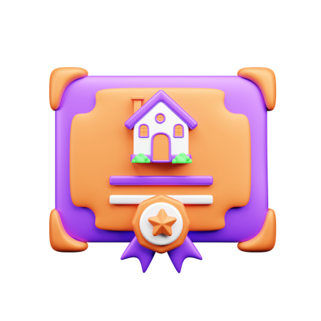 Certidão de Propriedade  3D Icon