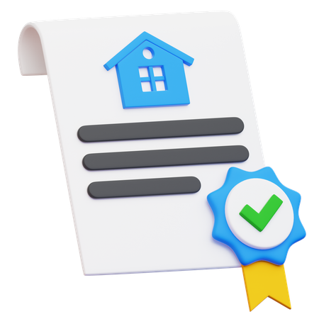 Certidão de Propriedade  3D Icon