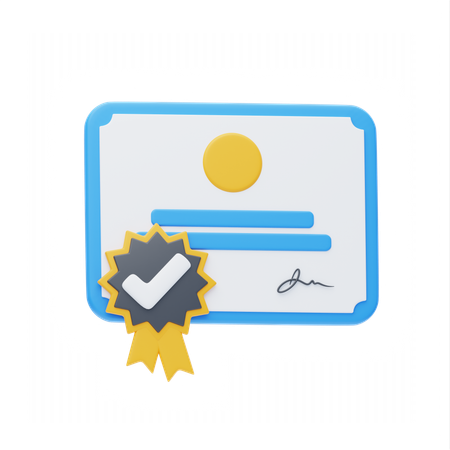 Certificacion de calidad  3D Icon