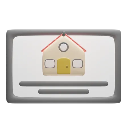 Certificación de vivienda  3D Icon