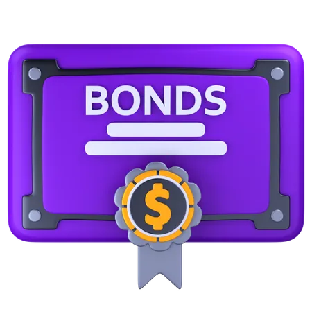 Certificado de bonos  3D Icon