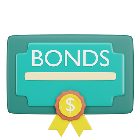Certificado de bonos  3D Icon