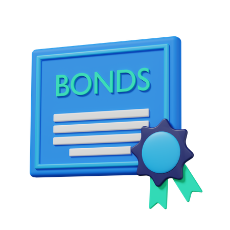 Certificado de bonos  3D Icon