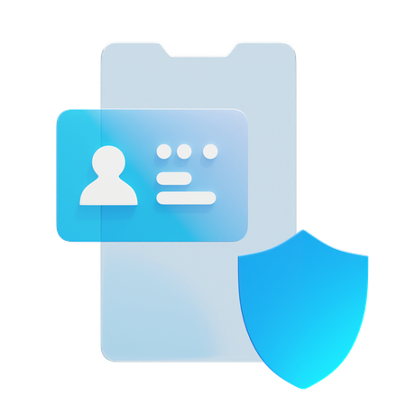 Certificado de segurança móvel  3D Icon