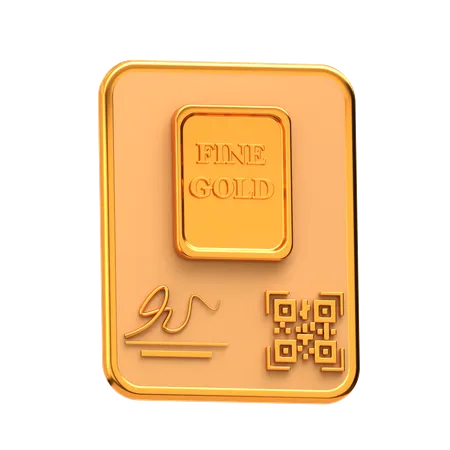 Certificado digital de oro  3D Icon
