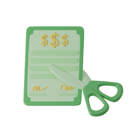 Certificado financeiro  3D Icon