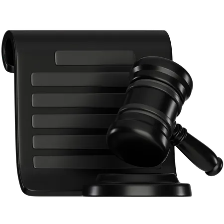 Certidão legal  3D Icon