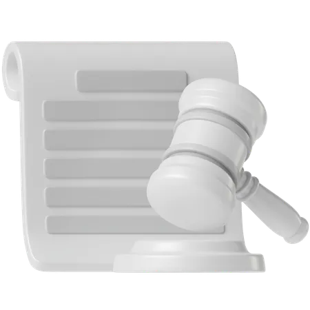 Certidão legal  3D Icon