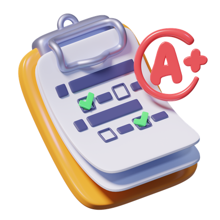 Certificat  3D Icon